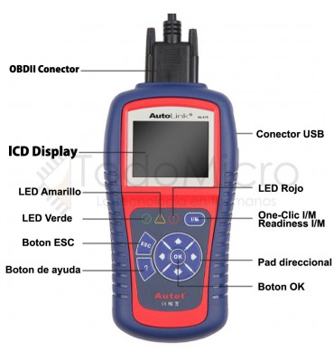 Scanner automotriz bluetooth ELM327 ODB2 1.5