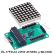 Matriz de puntos 8x32 expandible basada en MAX7219