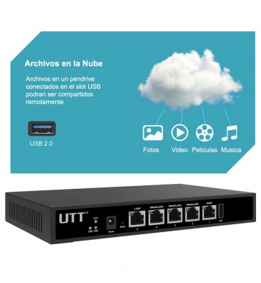 Router wireless dual wan y VNP UTT N518W