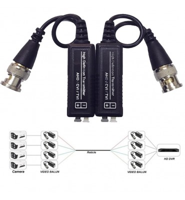 Balun pasivo 8 canaes 300m 1080p