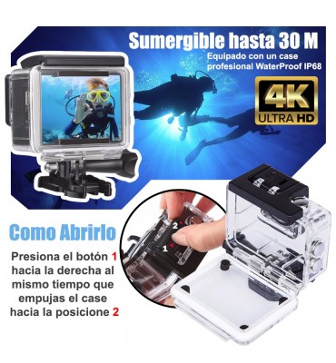 Camara deportiva sumergible...