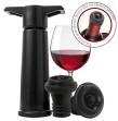 Conservador de vino al vacío con 2 tapones