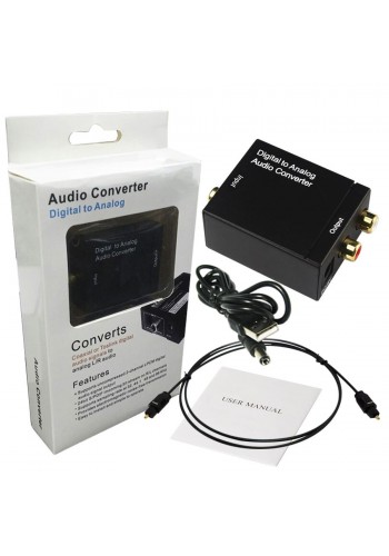 A Rca Conversor Audio Digital A Audio Analogico A Rca Adaptador