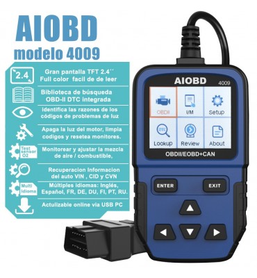 OBD2 Diagnosis Coche Profesional Herramienta de Diagnóstico del  Escáner,Lector de códigos de avería del Motor del Coche para Todos los  vehículos con protocolo OBD II : : Coche y moto