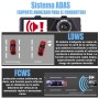 Dashcam 1080p dual, cámara trasera y G-sensor