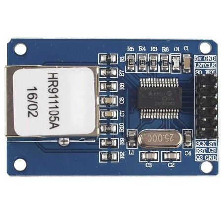 Módulo Ethernet ENC28J60 SPI para Arduino y PIC