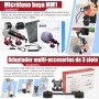 Gimbal Zhiyun Smooth 4 con micrófono y accesorios