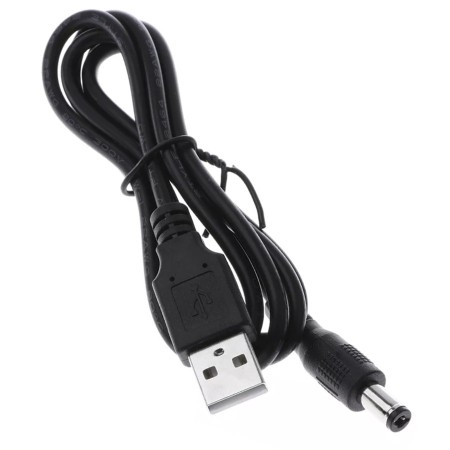 Cable USB a plug macho para alimentación de 5 V