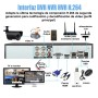 Kit DVR 4 canales H.264 con 4 cámaras IP66 y cables