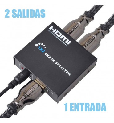 Splitter HDMI 1 entrada-2 salidas Ultra HD 4Kx2K