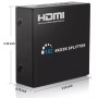 Splitter HDMI de 1 entrada, 2 salidas, hasta 4Kx2K