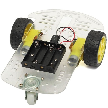 Kit chasis 4WD con motores, ruedas y portapilas