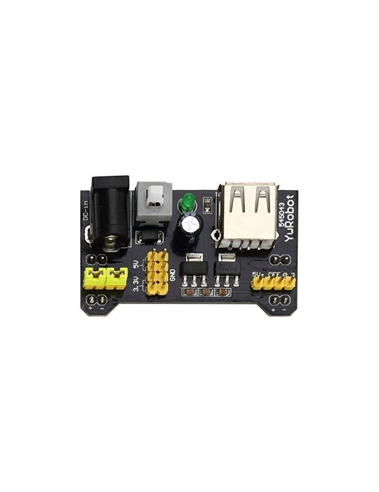 Adaptador de alimentacion para protoboard