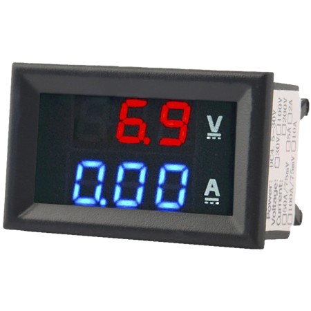 Voltímetro amperímetro DC de panel con display LED