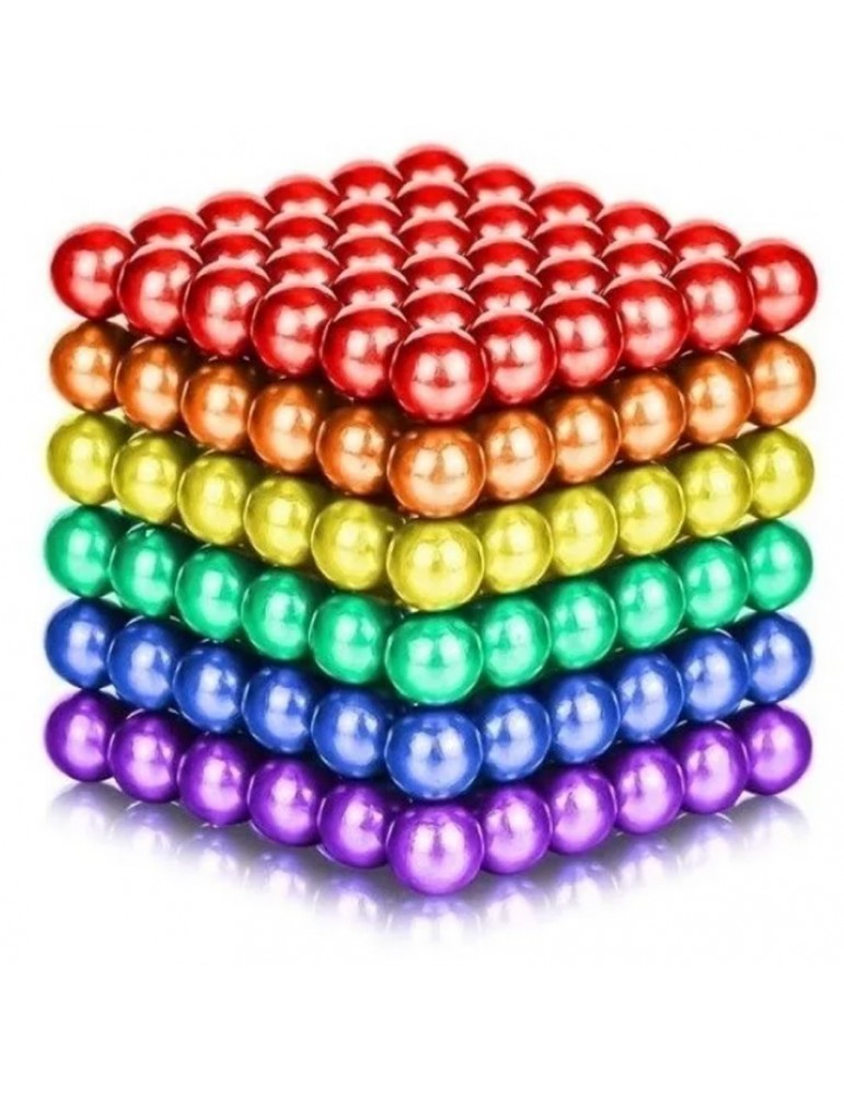 Juego De Bolas Magneticas 216 Piezas 5mm Colores Puzzle