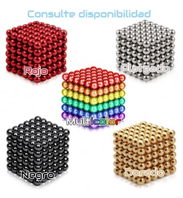 Jugando con bolas magnéticas Neocube  Colores Buckyballs para Ninos 