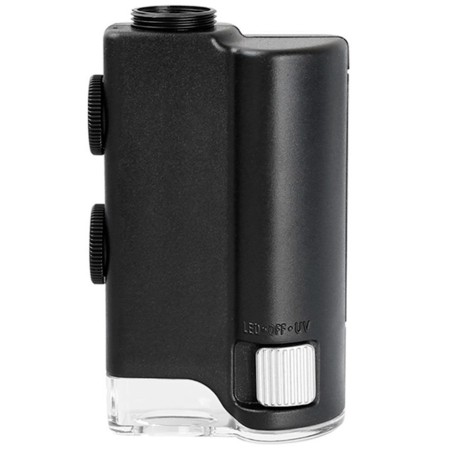 Microscopio con clip 60x a 100x para celular
