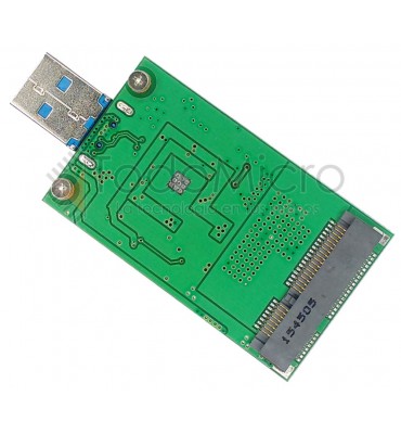 Adaptador SSD mini PCI-e mSATA a USB 3.0