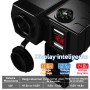 Cargador doble USB 12V con brújula y slot encendedor