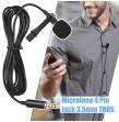 Micrófono corbatero condenser TRRS 3.5 mm con clip