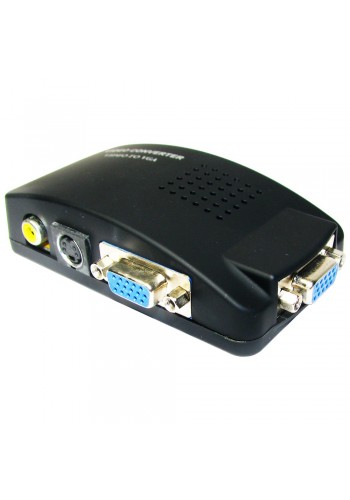 Adaptador RCA y S-Video a VGA