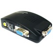 Adaptador RCA y S-Video a VGA con ajuste de imagen
