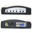 Adaptador RCA y S-Video a VGA con ajuste de imagen