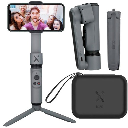 Gimbal Zhiyun Smooth X 2 ejes con trípode selfie