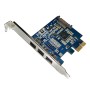 Placa PCIe X1 a 3 FireWire 800 con chipset TI XIO2213B