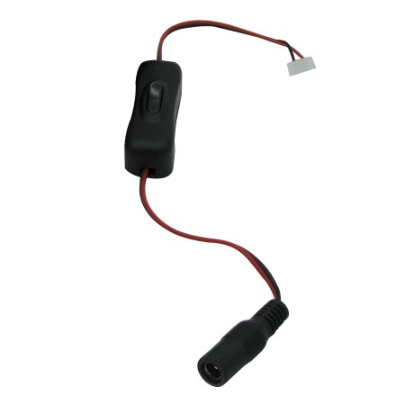 Switch para tira de led con ficha plug hembra