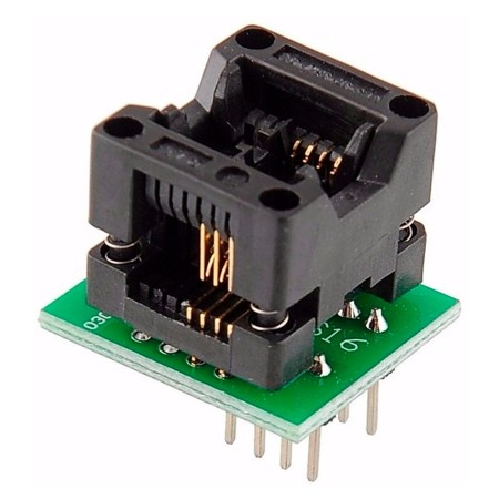 Adaptador Willem SOIC8 a DIP8 para grabar integrados