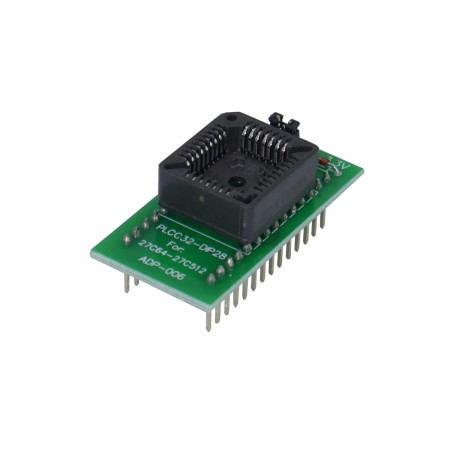 Adaptador PLCC32 a DIP28 para programador Willem