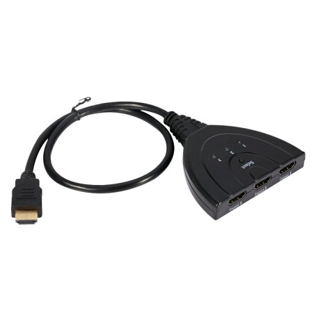 Switch HDMI 3 en 1 Full HD para TV o monitor