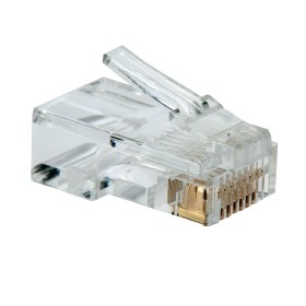 Ficha RJ45 CAT5e con contactos metálicos para UTP