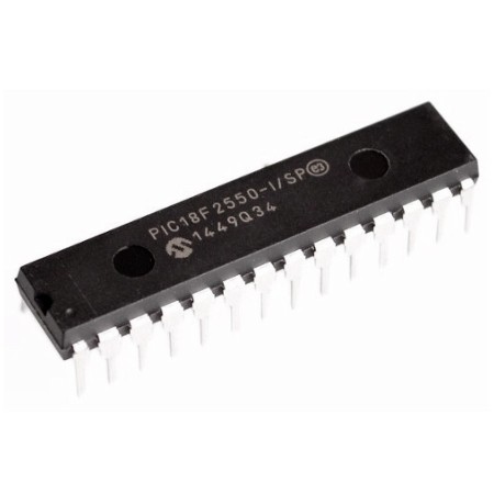PIC18F2550-I/SP: microcontrolador USB de 28 pines