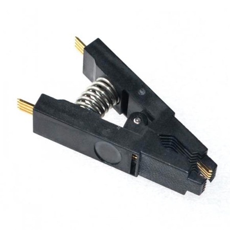 Pinza SOIC8 para grabar memorias sin desoldar