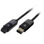 Cable FireWire 800 a 400, de 9 a 6 pines, 1.8 m