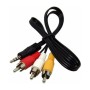 Miniplug 3.5 mm a RCA: audio y video en 1.5 m