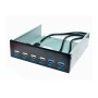 Panel frontal para bahía 5.25 con 2 USB 3.0 y 4 USB 2.0