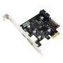 Placa PCIe X1 con USB 3.1 tipo C y carga rápida 2.4A