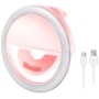 Aro de luz LED selfie, 28 LEDs, 3 niveles de brillo