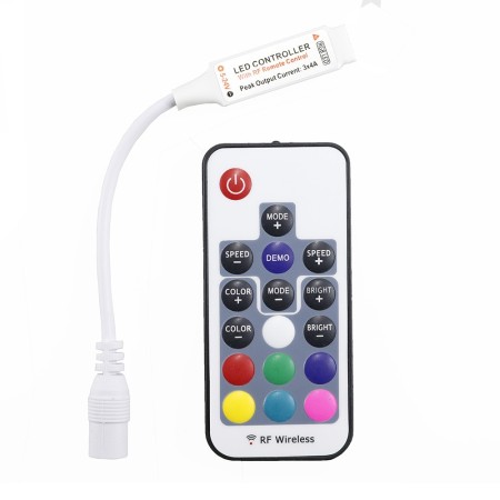 Controlador RGB RF para tira de leds