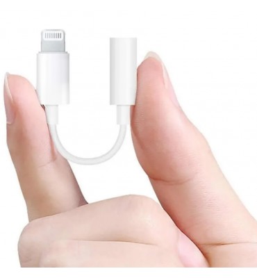 Conector Lightning a miniplug para audio iphone