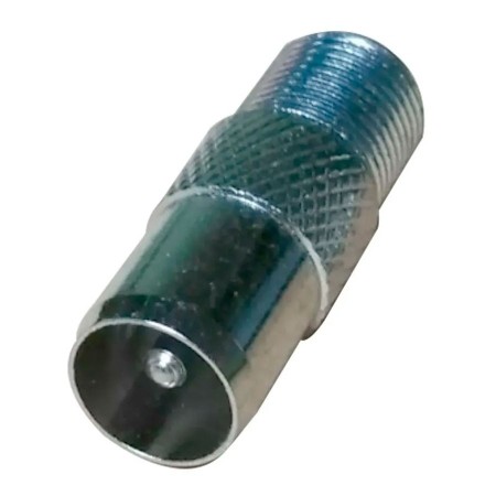 Adaptador coaxial metálico de pin fino a pin grueso