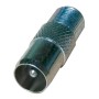 Adaptador coaxial metálico de pin fino a pin grueso