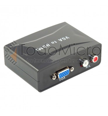 Conversor de video HDMI a VGA con alimentación externa