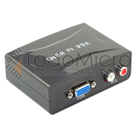 Conversor de video HDMI a VGA con alimentación externa