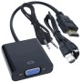 Conversor HDMI a VGA activo con salida de audio