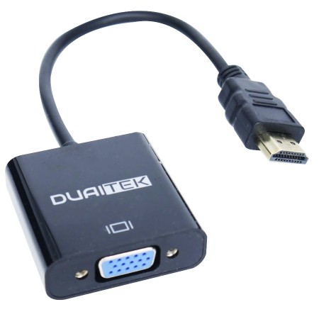 Conversor HDMI a VGA pasivo DUAITEK Plug and Play