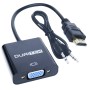 Conversor HDMI a VGA con salida de audio, marca DUAITEK